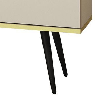 Féße fér TV Lowboard ARA 135 4Stk. schwarz
