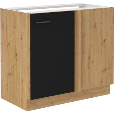 Eck-Unterschrank MADERA 10 artisan eiche / schwarz