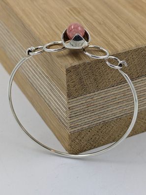Wunderschöner Silber Armreif 0,835 Silber Rhodochrosit