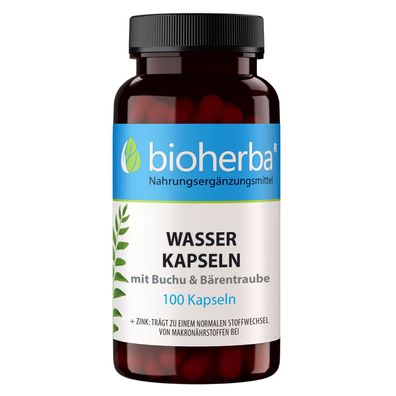 Bioherba Wasser Kapseln mit Buchu & Bärentraube