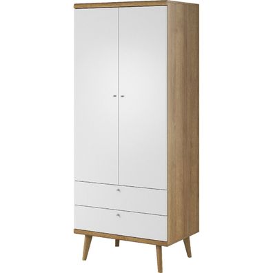 Kleiderschrank PIRMO 09 riviera eiche / weiß