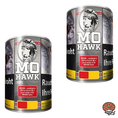 Mohawk Zware Drehtabak Zigarettentabak Dose 2x 125g
