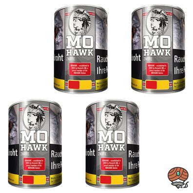 Mohawk Zware Drehtabak Zigarettentabak Dose 4x 125g