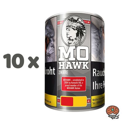 Mohawk Zware Drehtabak Zigarettentabak Dose 10x 125g