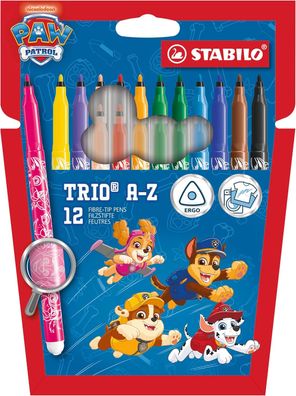 Stabilo - Trio A-Z - PAW Patrol Filzstifte 378/1-12-05 12er Pack
