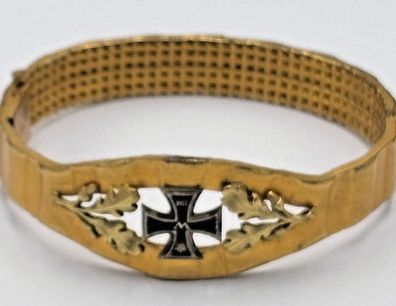 Orig. Patriotischer Armreif Granatführungsring Eisernes Kreuz 1914 / 1 WK j 10