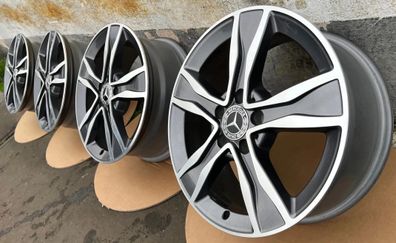 4x Original Mercedes C Klasse W205 A205 S205 W205 17 Zoll Alufelgen A2054010800 TOP