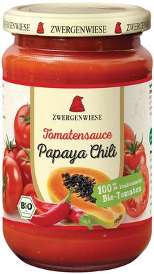 6x Zwergenwiese Tomatensauce Papaya-Chili 340ml