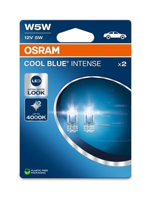 Osram LED W5W 12V 1W W2.1x9.5d Cool Blue Intense NextGen 4000K Blister 2 Stück