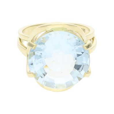 Aquamarin Goldring 585 Damen 25326722 Second Hand, getragen, wie neu