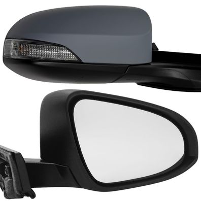 BILMAX Außenspiegel Seitenspiegel Toyota C-HR 2016-2023 9-Pin, Rechts, Grundiert