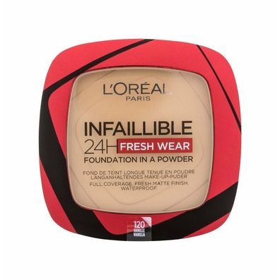 L'Oréal Paris LOREAL MAKE UP Infaillible 24H Fresh Wear Foundation in a Powder 120 9g