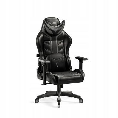 Diablo X-Ray Gaming Stuhl Bürostuhl Schreibtischstuhl Schwarz-grau, Größe Normal