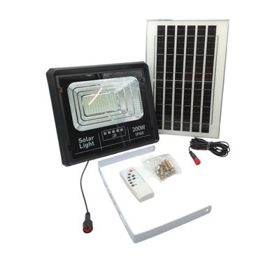 TEMPO DI SALDI LED Strahler 200W Solarpanel Sensor Fernbedienung ca. 26,5x24x7cm