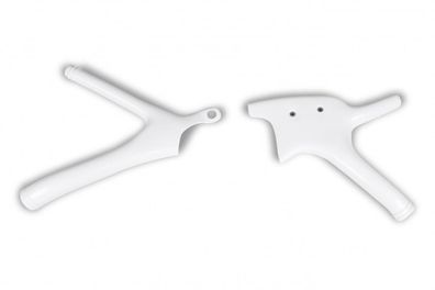 Rahmenschutz Rahmenprotektor frame guard passt an Yamaha Yz 125 250 93-01 weiß
