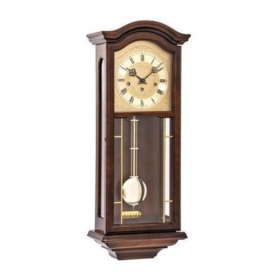 AMS R2651-1 Regulator mit Nussbaum-Massivholzgehäuse, 8-Tage Westminster-Schlagwerk