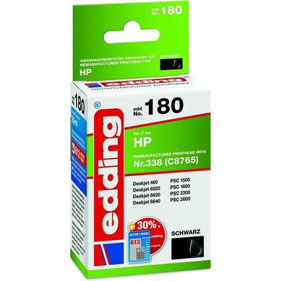 edding EDD-180 schwarz Tintenpatrone ersetzt HP 338 (C8765E)