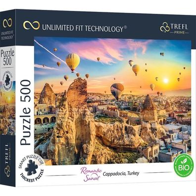 TREFL Puzzle UFT Romantischer Sonnenuntergang: Kappadokien, Türkei 500 Teile