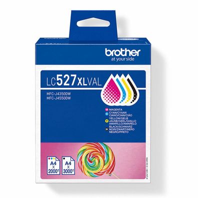 Patrone Brother LC-527XLVAL Multipack, MFCJ4350DW/4550DW