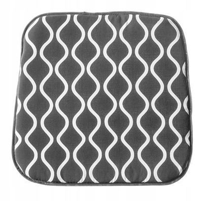 KADAX Kissen für Gartensessel, Grau, 40 x 38 x 2 cm