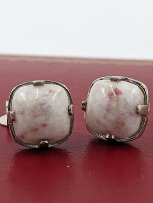 Juwelo Cinnbarit-Silberoringe 0,925 Sterlingsilber mit Zertifikat