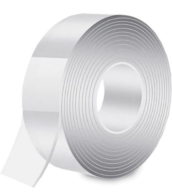 Gvolatee 3 Meter Doppelseitiges Klebeband Extra Stark Transparent, Tape
