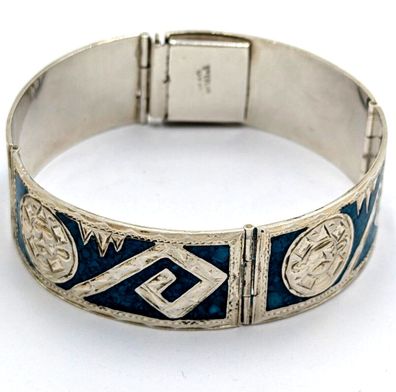 Elegantes türkisfarbendes Armband Mexico Style 0.025 Sterlingsilber