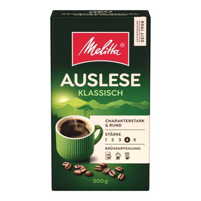 Melitta Auslese Klassisch Kaffee gemahlen 500g