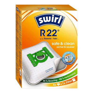 SWIRL Staubsaugerbeutel R22 MP Plus EU12 für Rowenta
