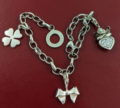 THOMAS SABO Bettelarmband Schutzengel, schleife und Kleeblatt