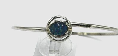 Armreif 0,925 Sterlingsilber wunderschönsch schimmender blauer Opal