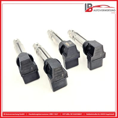 Zündspule x4 BERU 0040102030 SKODA FABIA 6Y2 1.4 16V SKODA