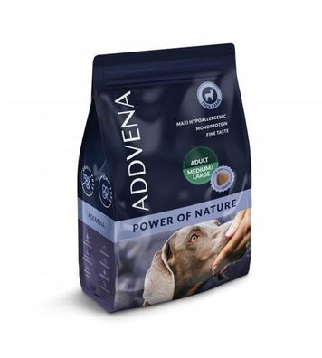 Trockenfutter für Hunde Addvena POWER OF NATURE Adult Großes Lamm 2,5 kg