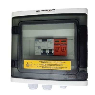 Solar Anschlusskasten Photovoltaik AC Siemens 1P C20A 25A 300mA T1 T2 0720