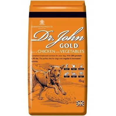 Dr. John Gold Trockenfutter für Hunde, 15 kg