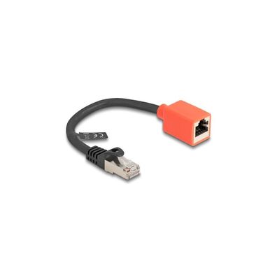 DELOCK RJ45 Geräteschutz Adapter Cat.6A S/FTP 20cm