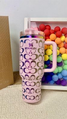 Custom Coach Stanley Cup, Laser graviertes Edelstahlgeschenk 40 Unzen Tumbler Geschen