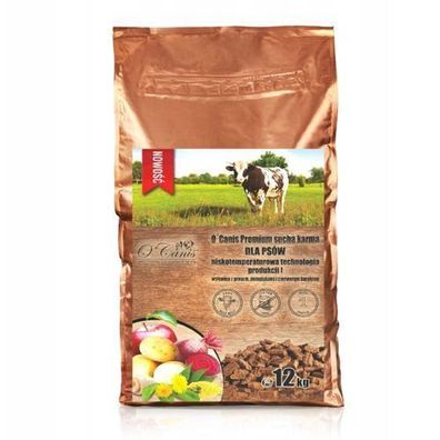 O'Canis Premium Trockenfutter für Hunde mit Rindfleisch, Hirse und Kartoffeln, 12 kg