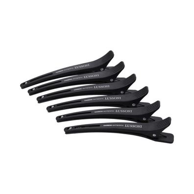 Lussoni 6 Teilig Carbon Friseur Clips Mit Elastischem Gummiband