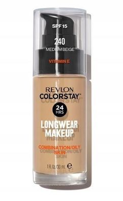 Revlon ColorStay SPF15 Flüssigfoundation für Mischhaut & fettige Haut 240 Medium