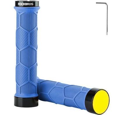 TPR-Fahrradgriffe mit Reflektor - blau
