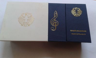 Etui+Zertiifkat Musikinstrumente - 1/4 Unze Gold - keine Münze
