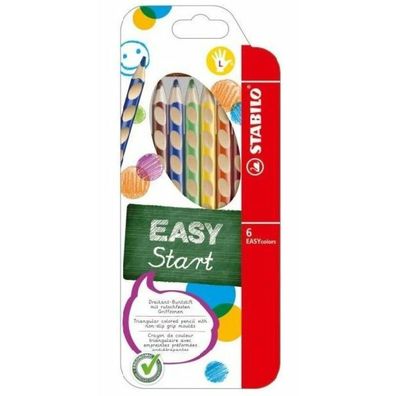 Stabilo Farbstift EASYcolors, 6er Etui, Linkshänder Stabilo 331/6