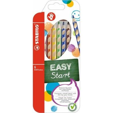 Stabilo Farbstift EASYcolors, 6er Etui, Rechtshänder Stabilo 332/6
