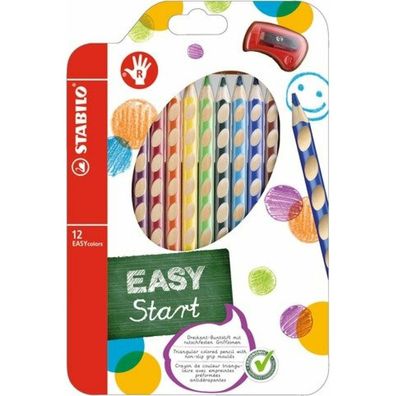 Stabilo Farbstift EASYcolors, 12er Etui, Rechtshänder Stabilo 332/12