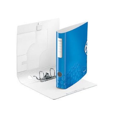 Leitz Ordner A4 schmal Wow blau metallic