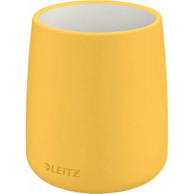 Leitz Stiftehalter Cosy gelb Keramik 8,7 x 8,7 x 10,8 cm