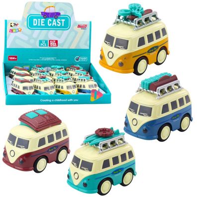 LeanToys Touristencamper mit Antrieb und beweglichem Gepäck Metal Mix