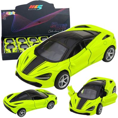 LeanToys Sportwagen Metal Drive Lights Sounds Green 1:32