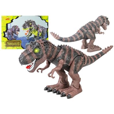 LeanToys Batterie Dinosaurier Tyrannosaurus Rex Walking Brown
